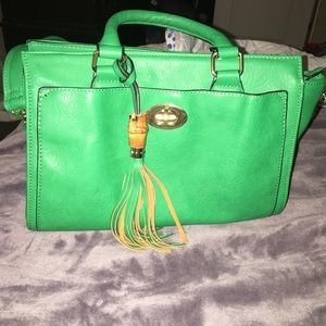 Charming Charlie Green Satchel